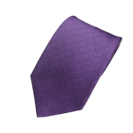 Fujizakura Workshop Necktie, Plain, Purple, Silk, Pear Fabric, Violet, Made in Japan, purple violet