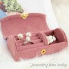 AIMALL Mini Flannel Jewelry Storage Box Ring Earrings Necklace Organizer