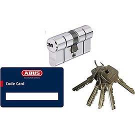 Abus D6PS Door Cylinder - Profile Cylinder with Code Card + 5 Keys (35 x 40)