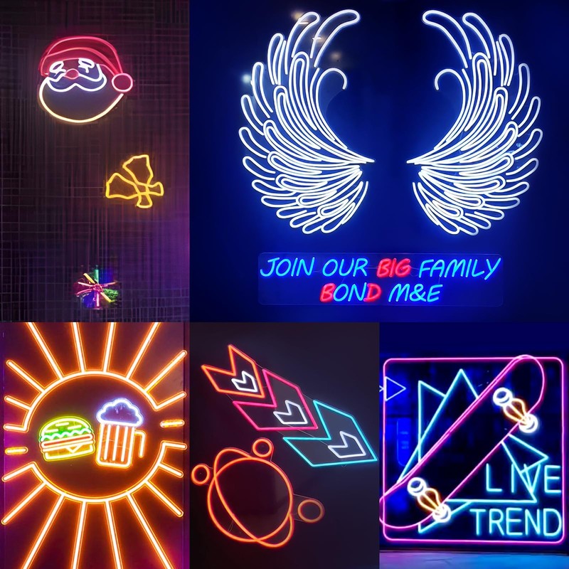 LED Neon Rope Lights, 32.8ft RGB LED Light Strip, 24V