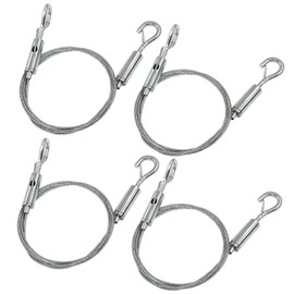 Rierdge 4 Pack 1m x 1.5mm Adjustable Picture Hanging Wire Kit, 3.3FT Heavy Duty Stainless Steel Wire Rope for Hanging Pictures/Artwork/Mirrors