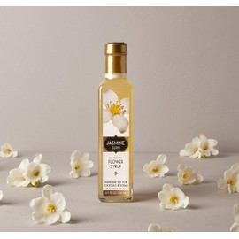 Floral Elixir Co. - All Natural FLOWER Syrup for Cocktails & Sodas, 8.5 oz (Jasmine)