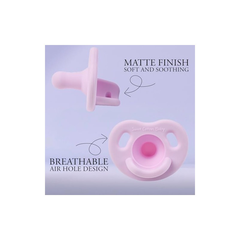 Sweet Cotton - Chupete infantil para bebé, 0-18 meses