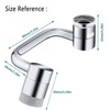1080° Rotating Faucet Extender Aerator,Solid Brass Universal Splash Filter Faucet,1080