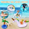 Fyvadio Inflatable Drink Holder, 9 pack Inflatable Cup Pool Drink