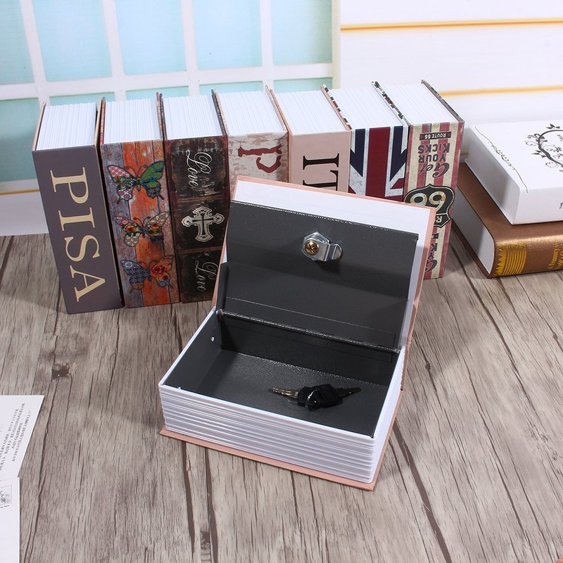 Diversion Book Safe with Key Lock, Secrect Hidden Safe Lock