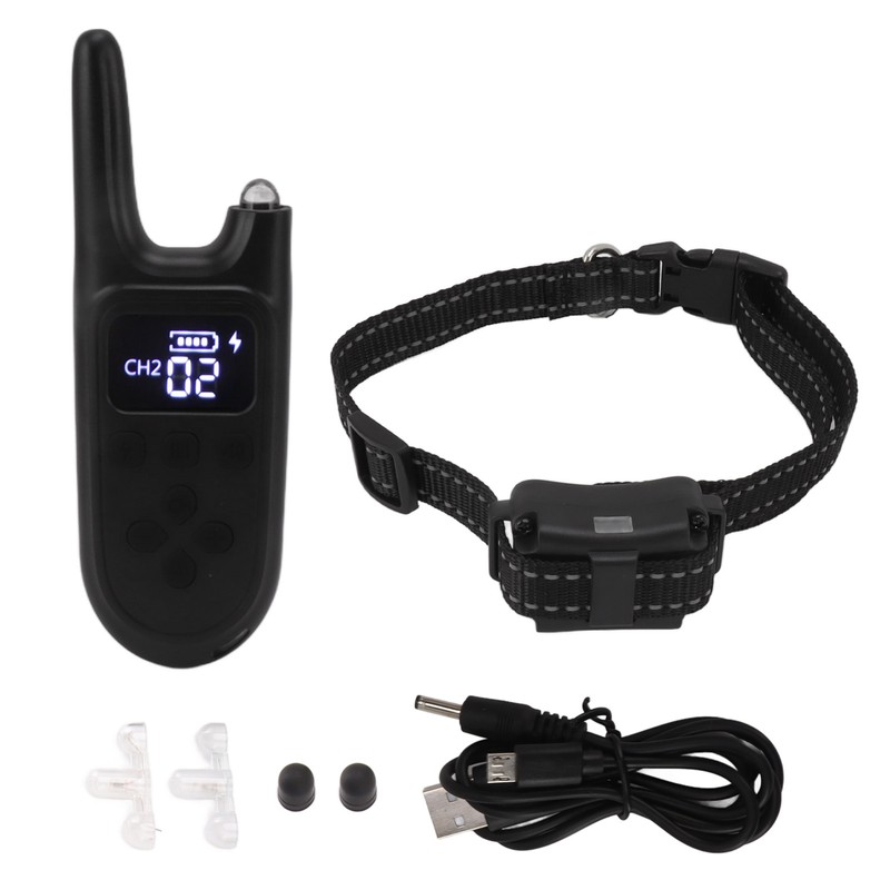 Dog Bark Collar Remote Control Rechargeable Smart IP7 Waterproof Pet