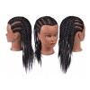 N2 Maniqui Cabeza Cabello Natural Negro 40 Cm N2
