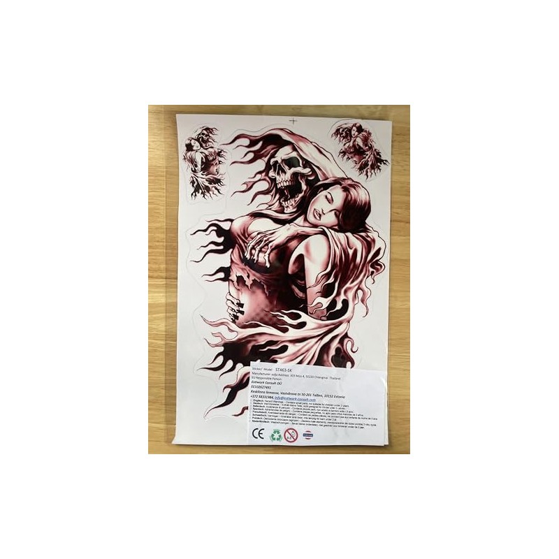 DD Skull Sticker Film