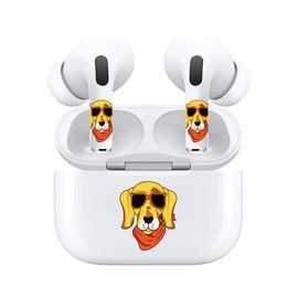 AirSkins Cute Dog Stickers for AirPods 3 - Dog Sticker & Dog Decals, Fun Headphone Accessories, Animal Stickers for Headphones
