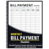 Bill Tracker Notebook: Monthly Bill Payment Checklist - 8.5" x