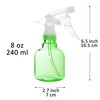 Youngever 6 Pack 8 Ounce Empty Plastic Spray Bottles (Green)
