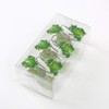 CHICTIE Frog Shower Curtain Hooks Rings,Set of 12 Green Decorative