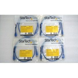 StarTech 4 x Startech.com 3Ft Superspeed USB 3.0 Type A To Micro B Male Cable USB3SAUB3