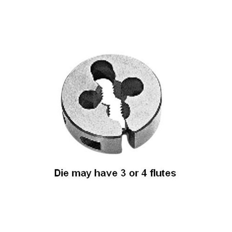 Gyros 92-96408 Carbon Steel Hex Rethreading Die, 1-8 TPI