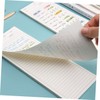 OHPHCALL 3pcs Super Long Agenda Notepads Practical Schedule Note Pads