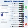 WORKPRO Magnetic Screwdriver Set 24-Piece, Go-Thru Screwdriver Set Kit with