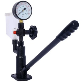 Dual Scale Gauge Diesel Fuel Injector Tester Adjustable Hand Wheel for Injector Nozzle Pressure Common Rail Injector TesterColor: as Pic Color
