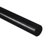 HDPE High Density Polyethylene Round Rod, Black 15mm Diameter x 300mm Long Grade A PE 500