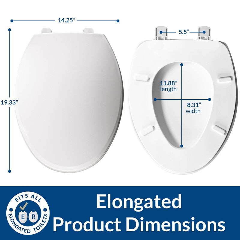 BEMIS 7600T Commercial Heavy Duty Closed Front Toilet Seat with