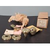 Lockwood 1900 Polished Bright Brass Passage Door Knob Set 1-3/8"