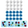 VILLFUL 50pcs Glitter Balls Interactive Cat Toy for Playful Chasing
