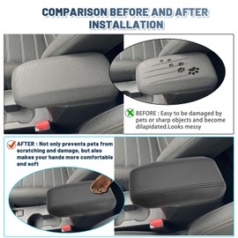 Ruiya Centre Armrest Cover Centre Console Armrest Box Cover Centre Armrest Cover for Dacia Sandero 3/Stepway 3/Dacia Jogger 2021-2024 2025