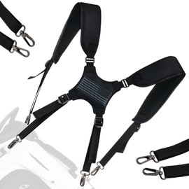 RVRAYS Golf Bag Straps Replacement Golf Adjustable Waterproof Golf Bag Backpack Straps Double Shoulder Golf Bag Carry Strap 4 Metal Swivel Hooks USA Flag