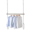 Hanging Closet Rod, Adjustable Width and Height Closet Rods Extender,