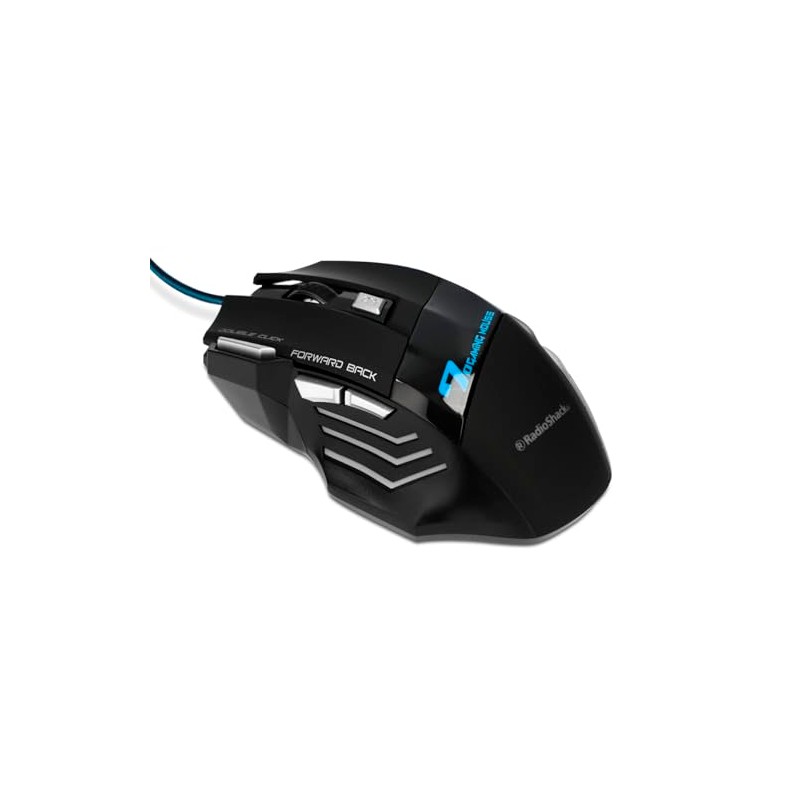 RadioShack Mouse Gamer Ergonómico Luces LED Luces LED Negro
