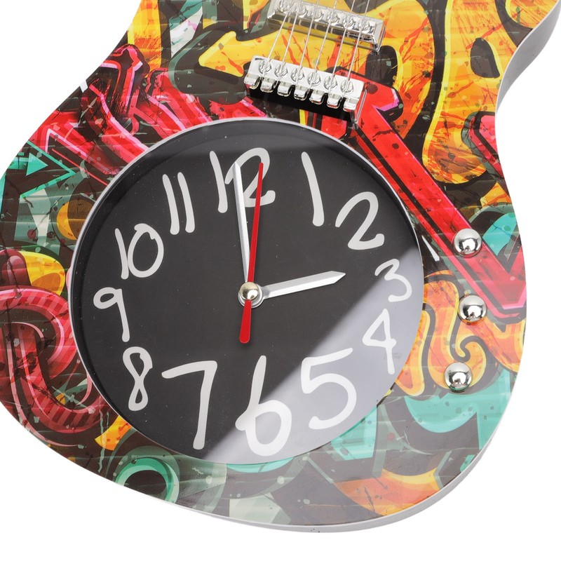 Guitar Wall Clock Simulation Time Accurate Guitar Clock Wall Decor
