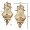 Floressa Ivory Gold Metallic Wall Sconce Pair