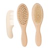 Vaguelly 1set Wool Brush Comb Kit for Bathing Soft Scalp