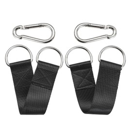 PANTIK Pair of Outdoor Hanging Straps with carabiner Holds 150kg/ 330lbs Straps Hanging Kit Hooks for Camping, Door Bar, Gym Bar, Pull-up Bar Exercise Equipment Attachments