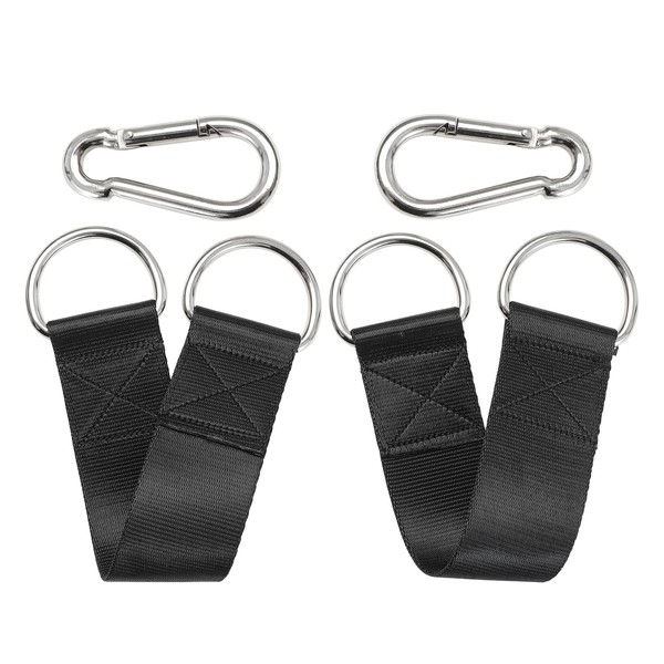 PANTIK Pair of Outdoor Hanging Straps with carabiner Holds 150kg/