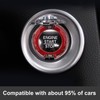 Pangpai Push Start Button Cover, Car Engine Start Stop Button