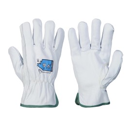 Superior Glove White Heavy Duty Leather Work Gloves Cut Heat Arc Flash Protection ANSI Rated