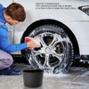 Car Wash Bucket Hanging Cleaning Bucket Multipurpose Professional Detailing Washing