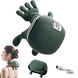 Massager, 4D Bionic Heat Massager, Shoulder Massager for Neck and Shoulders with Heating, 3 Speed Levels, 2 Heat Settings (40°C/45°C), USB, for Home/Relieve Tiredness (B)