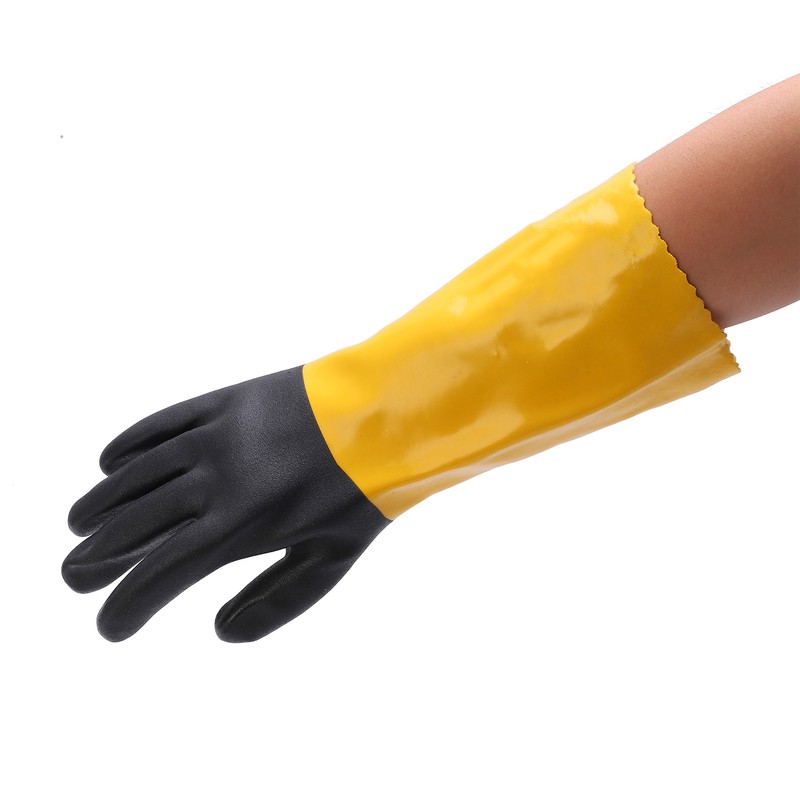 PVC Coated Protective Gloves Lengthening Seamless Wear Resistance Gloves for