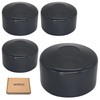 SKIR'CO Pack of 4 Fence Post Caps Round 60 mm