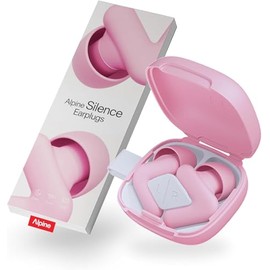Alpine Silence Tapones de Oídos para Dormir, Viajar y Concentración – Protección Auditiva Reusable y Cómoda – Diseño con Ajuste en V y Puntas Suaves (