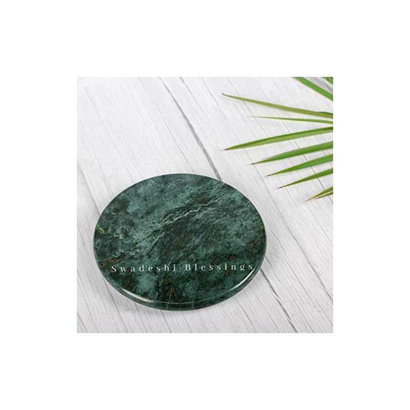 SWADESHI BLESSINGS Vintage HandCrafted Marble Chakla/Indian Roti Maker/Bread Maker/Marble Plate