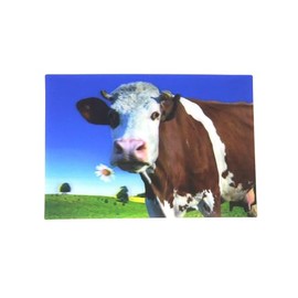 Cornelissen 3D Postcard Cow with Flower, Postcard Wobble Card Hologram Card Animal Cows Beef Calf