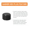 GASHER 50Pcs 1/4" NPT Carbon Steel Pipe Plug Fitting Internal
