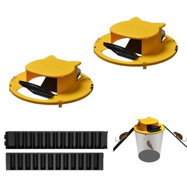 Bucket Lid Mouse Trap [2 Pack] - Reusable Mouse Catching Tool for Indoor/Outdoor, Mouse Trap Bucket Works with 5 Gallon Buckets