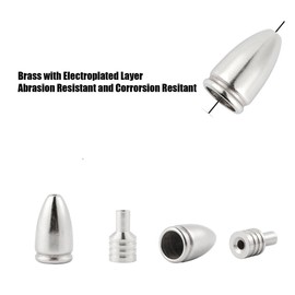 Cuoyuqie 25pcs Fishing Spinner Lure Bodies Brass Fishing Weight Bass Freshwater (Gold 25pcs)