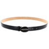 VALENTINO Block Plaque Buckle Belt W85 Nero/Oro - Can be