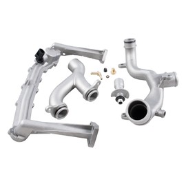 LR075991 Coolant Water Pipe System Kit Compatible With Jaguar F-Pace XF XE F-Type XJ for Land Rover Range Rover Sport Velar Land Rover Discovery LR4 Replaces LR092992 LR049990 LR028136