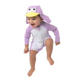 Cuddle Club Baby and Toddler One-Piece Swimsuit | UPF 50+ All-Day UV Protection Infant Sunsuit